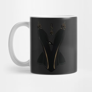 Queen of Spades corset (white) Mug